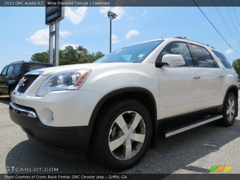 White Diamond Tintcoat / Cashmere 2011 GMC Acadia SLT