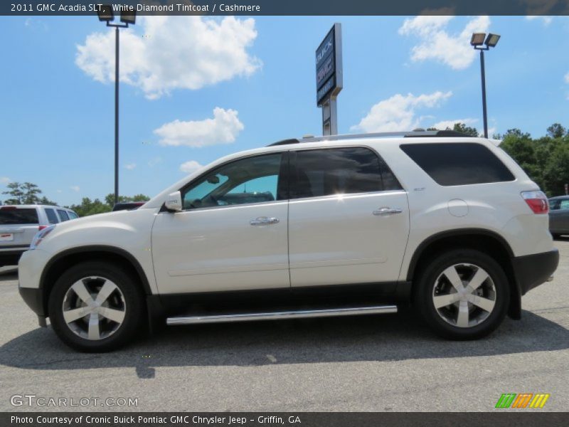 White Diamond Tintcoat / Cashmere 2011 GMC Acadia SLT