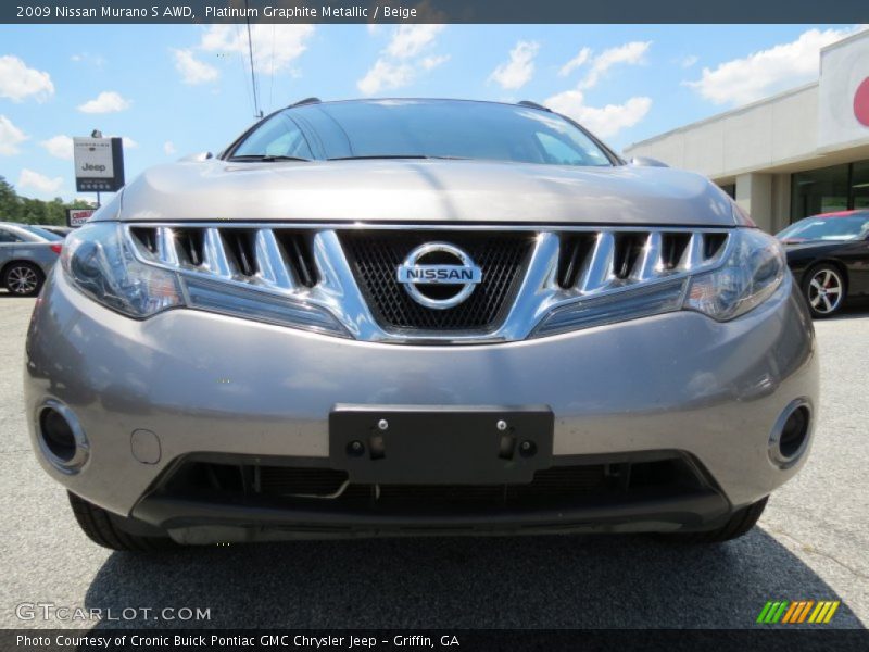 Platinum Graphite Metallic / Beige 2009 Nissan Murano S AWD