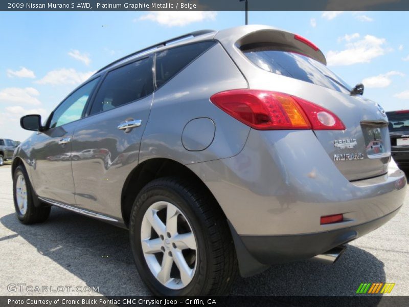 Platinum Graphite Metallic / Beige 2009 Nissan Murano S AWD