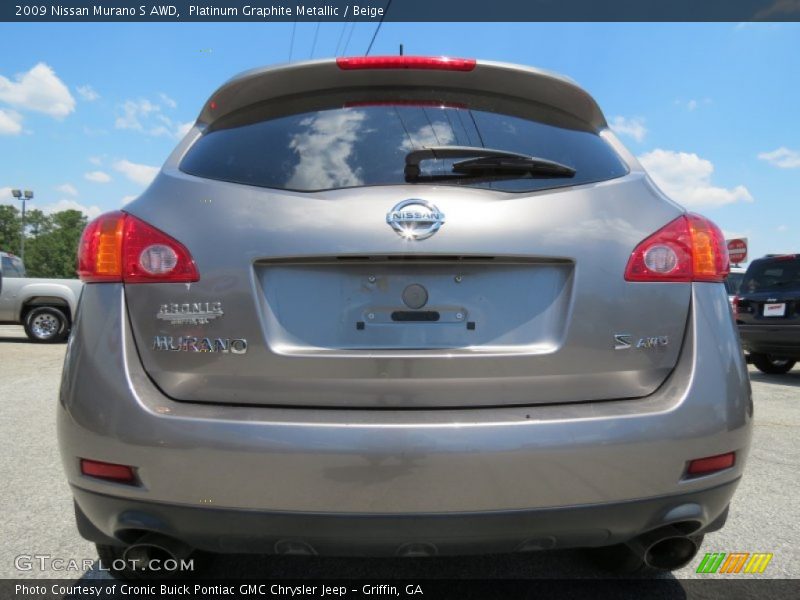 Platinum Graphite Metallic / Beige 2009 Nissan Murano S AWD