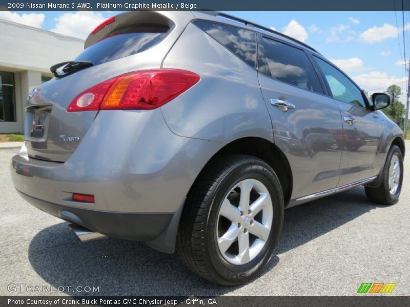 Platinum Graphite Metallic / Beige 2009 Nissan Murano S AWD
