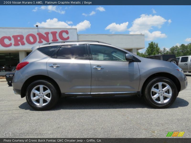 Platinum Graphite Metallic / Beige 2009 Nissan Murano S AWD