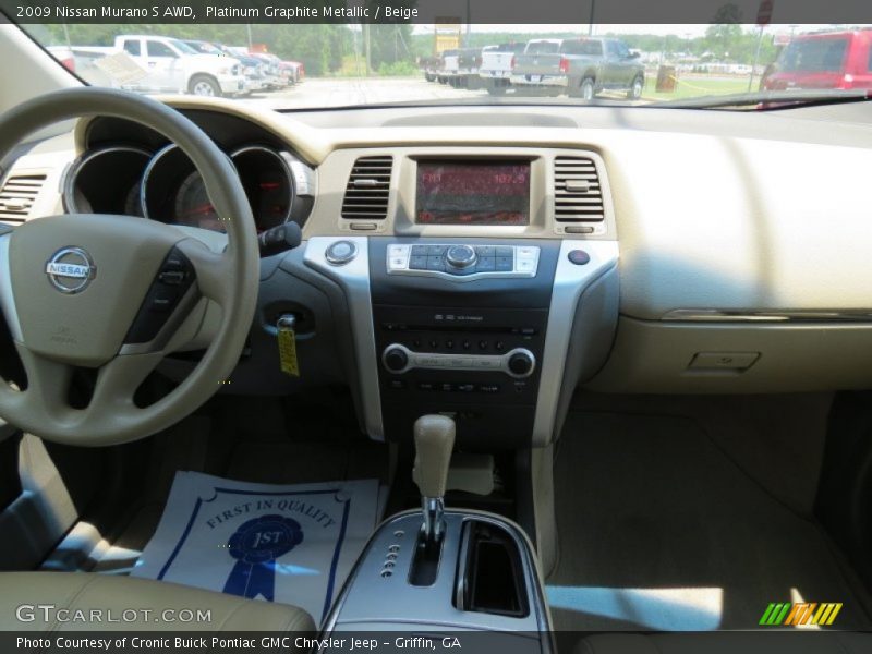 Platinum Graphite Metallic / Beige 2009 Nissan Murano S AWD