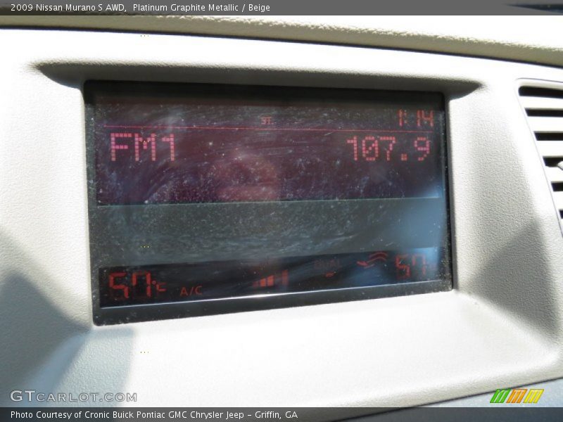 Platinum Graphite Metallic / Beige 2009 Nissan Murano S AWD