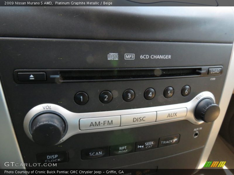 Platinum Graphite Metallic / Beige 2009 Nissan Murano S AWD