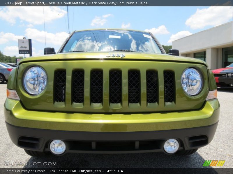 Rescue Green Metallic / Dark Slate Gray/Light Pebble Beige 2012 Jeep Patriot Sport