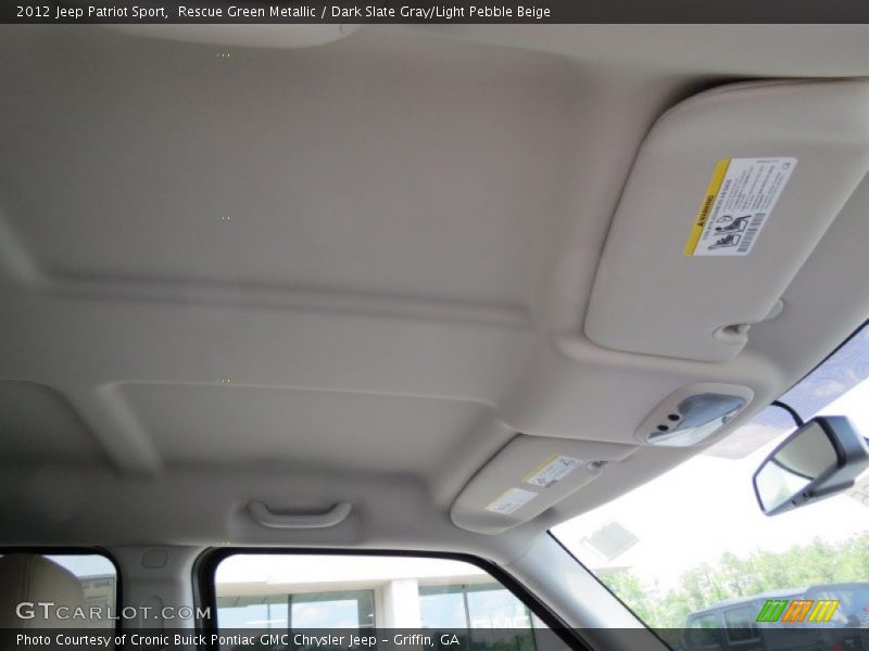 Rescue Green Metallic / Dark Slate Gray/Light Pebble Beige 2012 Jeep Patriot Sport