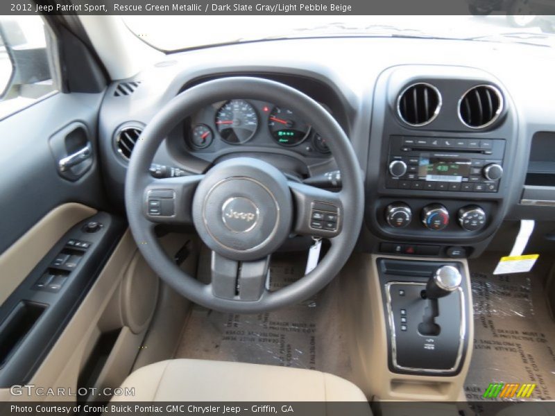 Rescue Green Metallic / Dark Slate Gray/Light Pebble Beige 2012 Jeep Patriot Sport