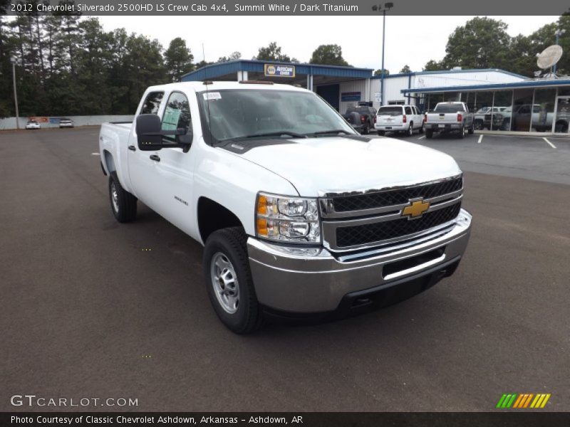 Summit White / Dark Titanium 2012 Chevrolet Silverado 2500HD LS Crew Cab 4x4