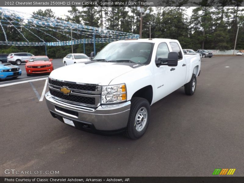 Summit White / Dark Titanium 2012 Chevrolet Silverado 2500HD LS Crew Cab 4x4