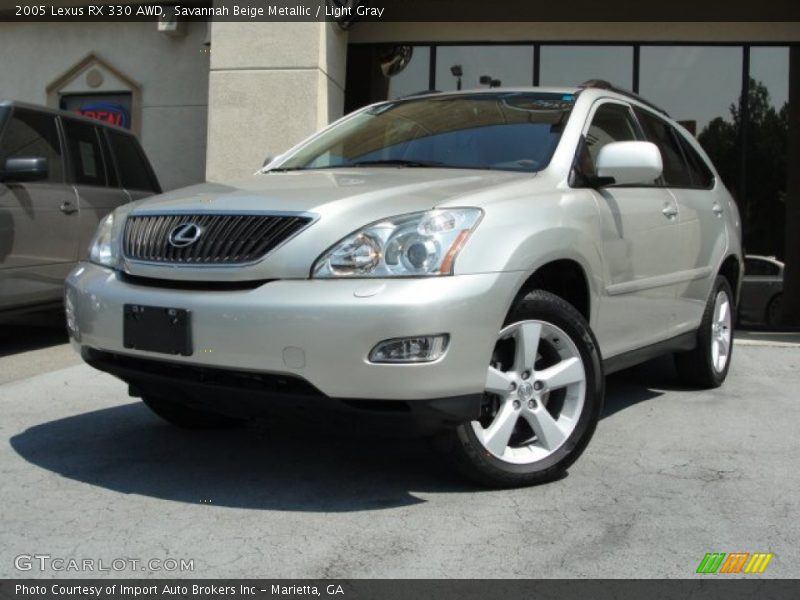 Savannah Beige Metallic / Light Gray 2005 Lexus RX 330 AWD