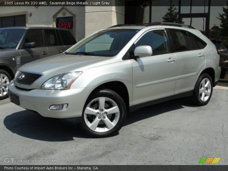 Savannah Beige Metallic / Light Gray 2005 Lexus RX 330 AWD