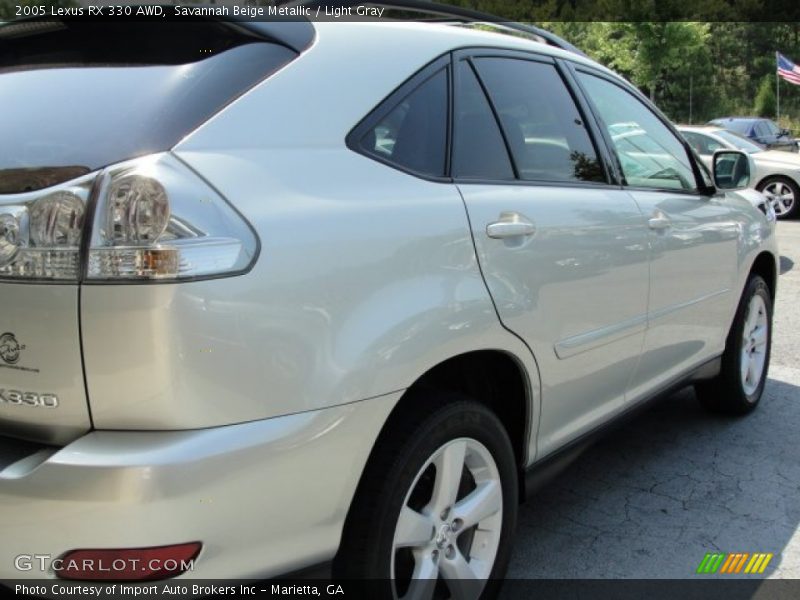 Savannah Beige Metallic / Light Gray 2005 Lexus RX 330 AWD