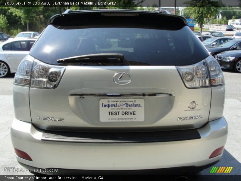 Savannah Beige Metallic / Light Gray 2005 Lexus RX 330 AWD