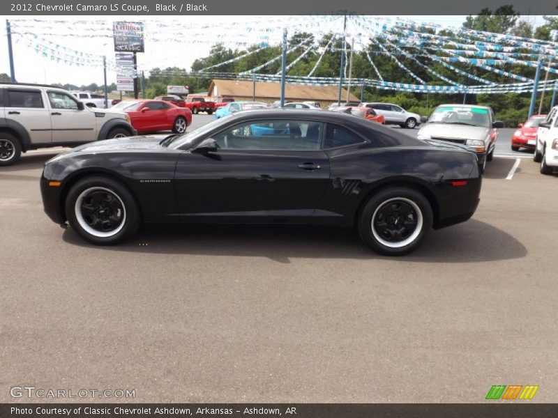 Black / Black 2012 Chevrolet Camaro LS Coupe