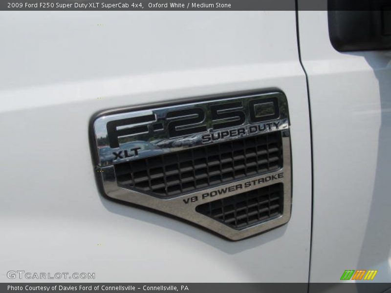 Oxford White / Medium Stone 2009 Ford F250 Super Duty XLT SuperCab 4x4