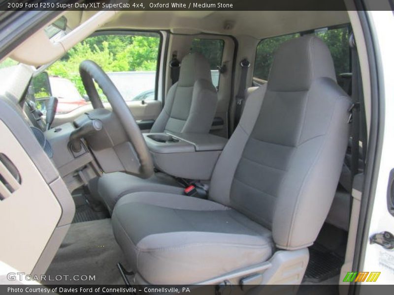 Oxford White / Medium Stone 2009 Ford F250 Super Duty XLT SuperCab 4x4