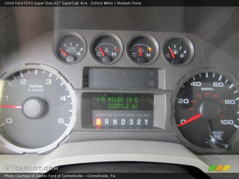 Oxford White / Medium Stone 2009 Ford F250 Super Duty XLT SuperCab 4x4