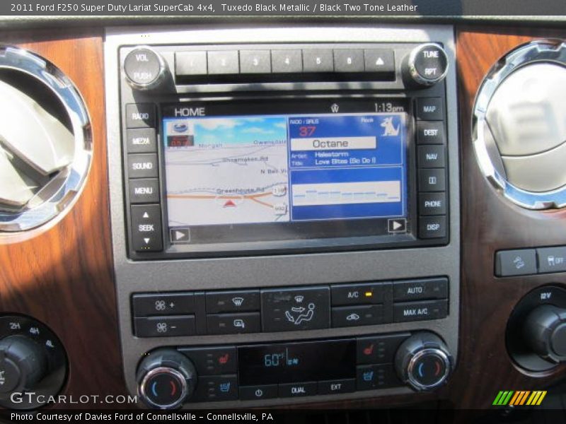 Tuxedo Black Metallic / Black Two Tone Leather 2011 Ford F250 Super Duty Lariat SuperCab 4x4