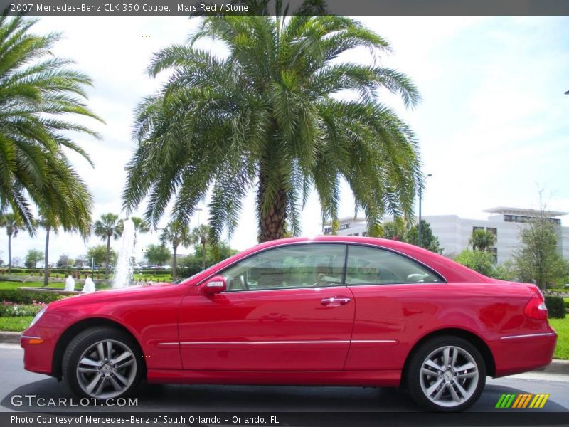 Mars Red / Stone 2007 Mercedes-Benz CLK 350 Coupe