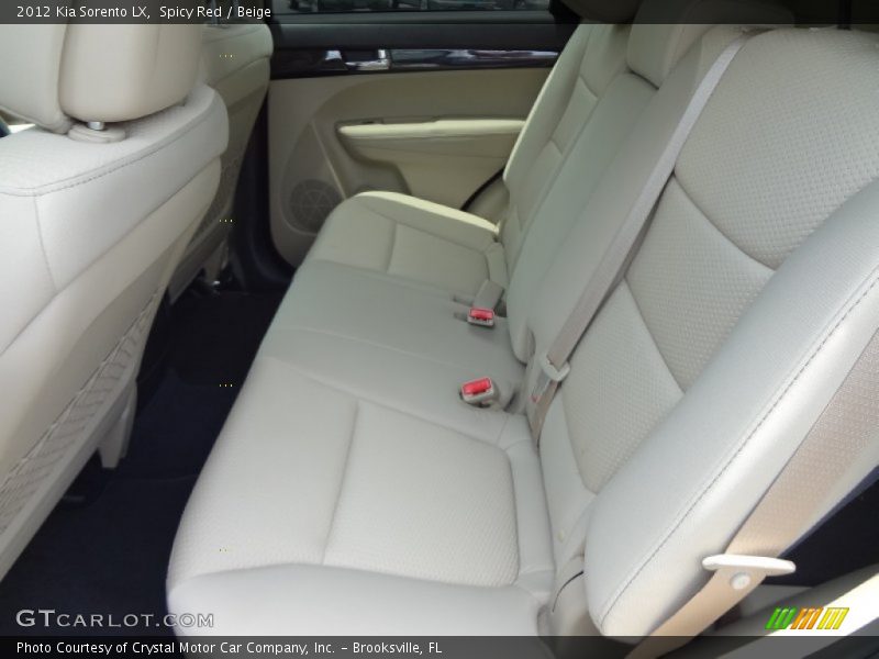 Spicy Red / Beige 2012 Kia Sorento LX