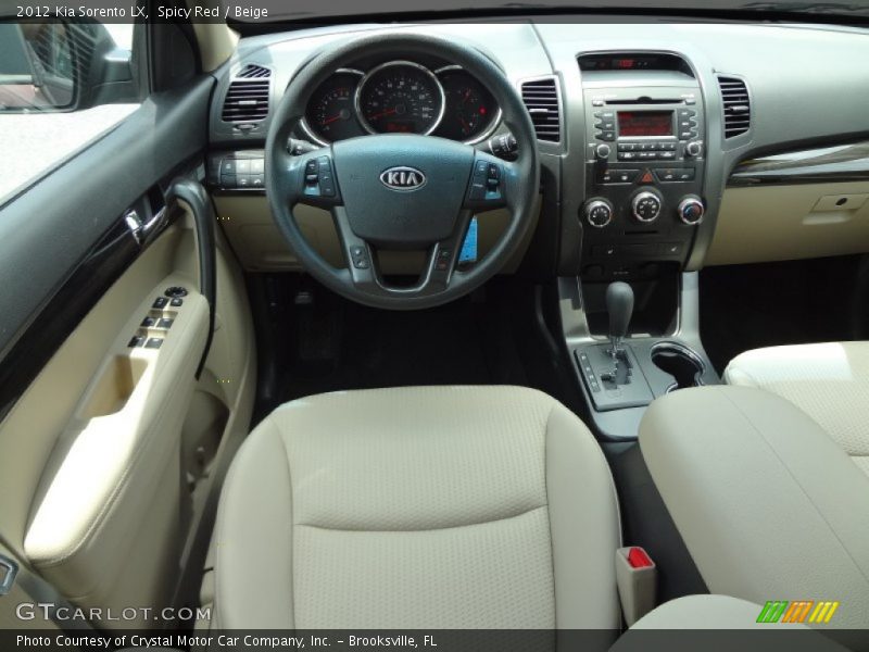 Spicy Red / Beige 2012 Kia Sorento LX