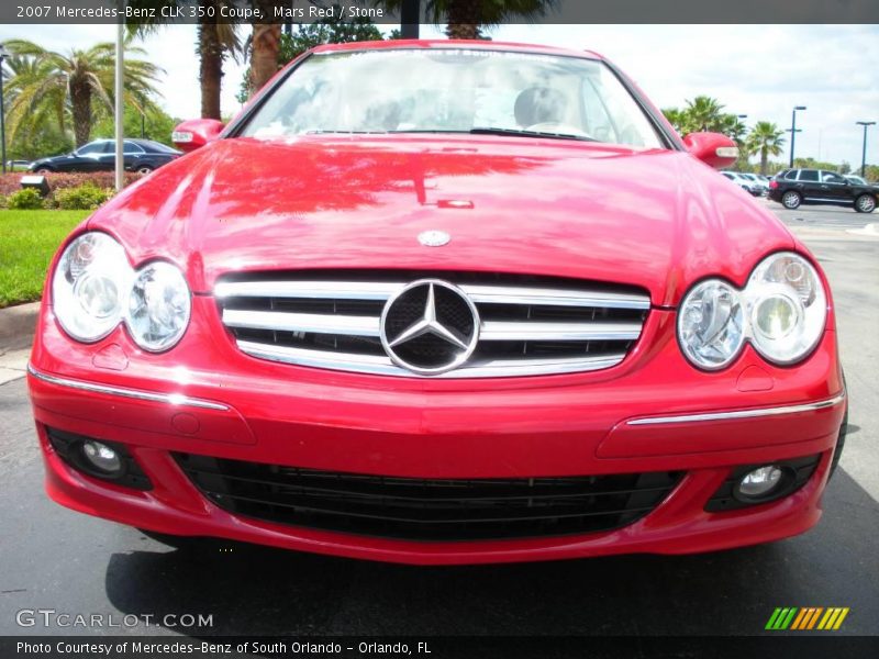 Mars Red / Stone 2007 Mercedes-Benz CLK 350 Coupe