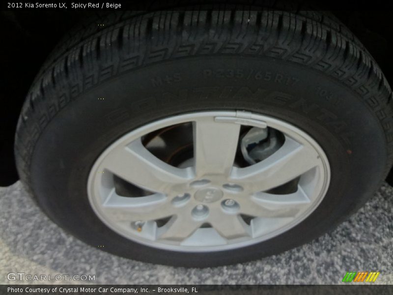 Spicy Red / Beige 2012 Kia Sorento LX