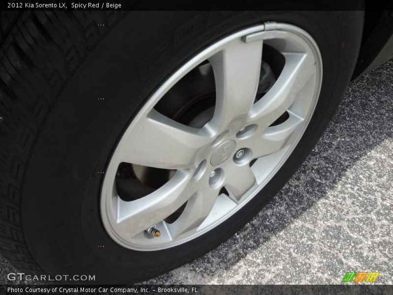 Spicy Red / Beige 2012 Kia Sorento LX