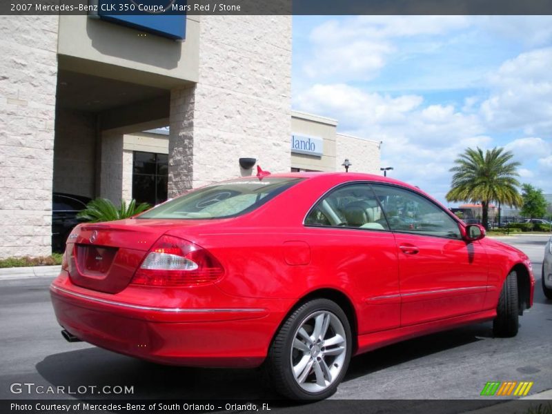 Mars Red / Stone 2007 Mercedes-Benz CLK 350 Coupe