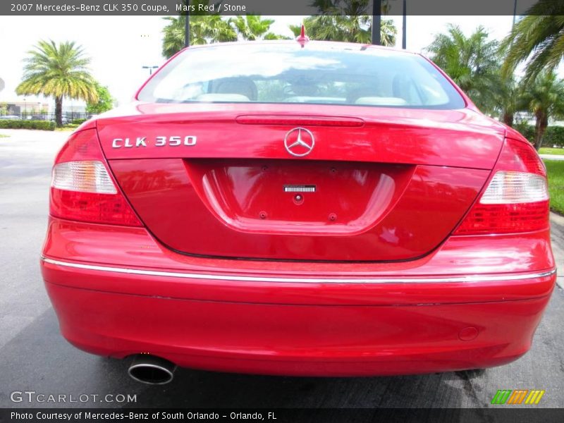 Mars Red / Stone 2007 Mercedes-Benz CLK 350 Coupe