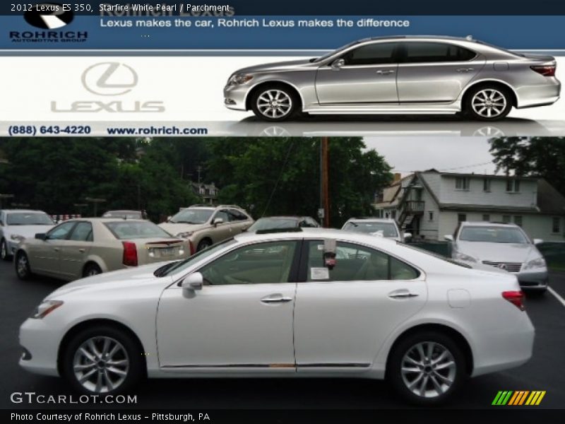 Starfire White Pearl / Parchment 2012 Lexus ES 350