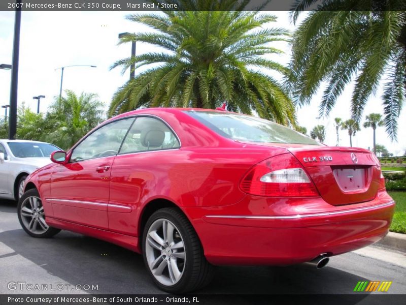 Mars Red / Stone 2007 Mercedes-Benz CLK 350 Coupe