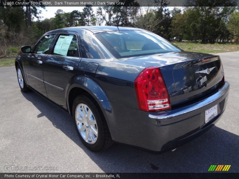 Dark Titanium Metallic / Dark Slate Gray 2008 Chrysler 300 C HEMI