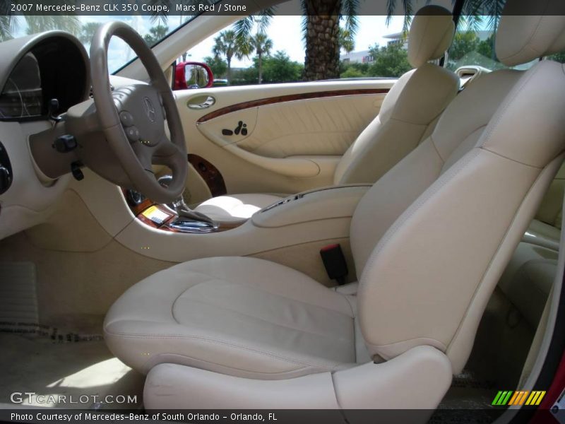 Mars Red / Stone 2007 Mercedes-Benz CLK 350 Coupe