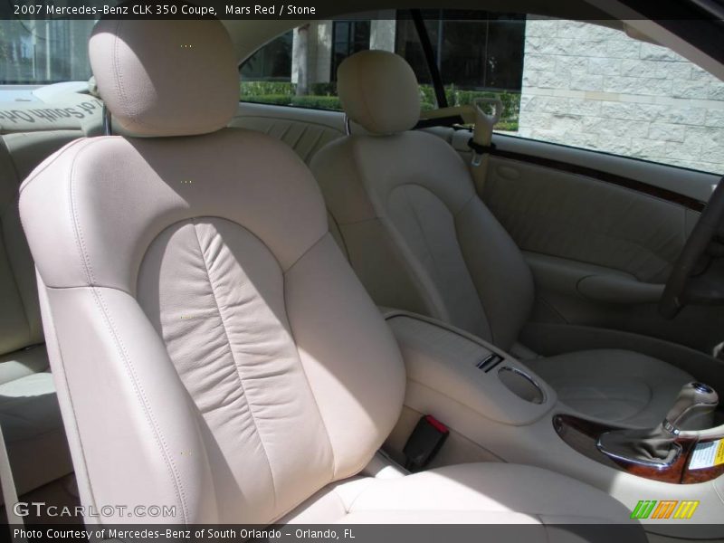 Mars Red / Stone 2007 Mercedes-Benz CLK 350 Coupe