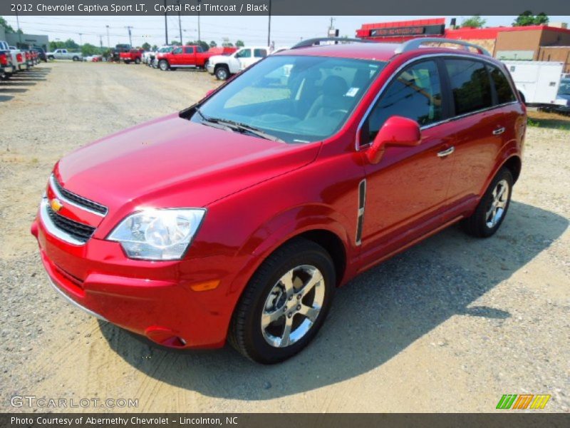 Crystal Red Tintcoat / Black 2012 Chevrolet Captiva Sport LT