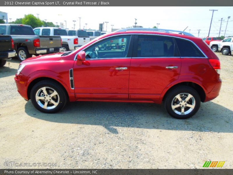 Crystal Red Tintcoat / Black 2012 Chevrolet Captiva Sport LT
