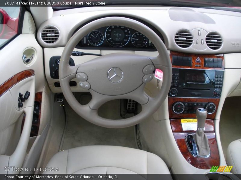 Mars Red / Stone 2007 Mercedes-Benz CLK 350 Coupe