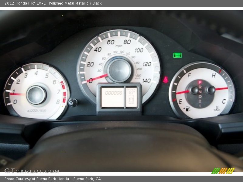 Polished Metal Metallic / Black 2012 Honda Pilot EX-L