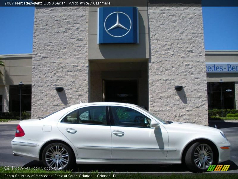 Arctic White / Cashmere 2007 Mercedes-Benz E 350 Sedan