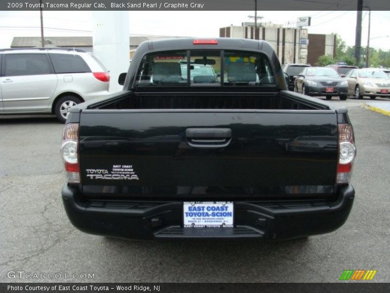 Black Sand Pearl / Graphite Gray 2009 Toyota Tacoma Regular Cab