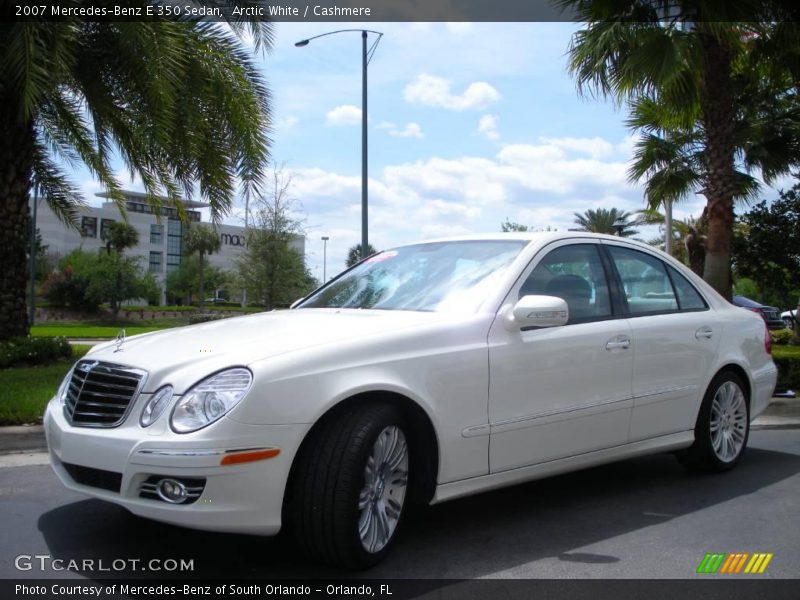 Arctic White / Cashmere 2007 Mercedes-Benz E 350 Sedan