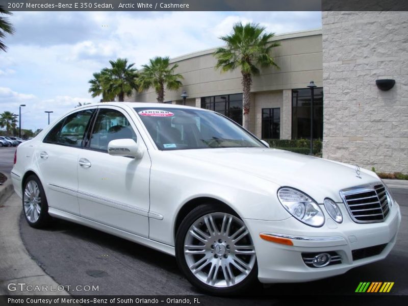 Arctic White / Cashmere 2007 Mercedes-Benz E 350 Sedan