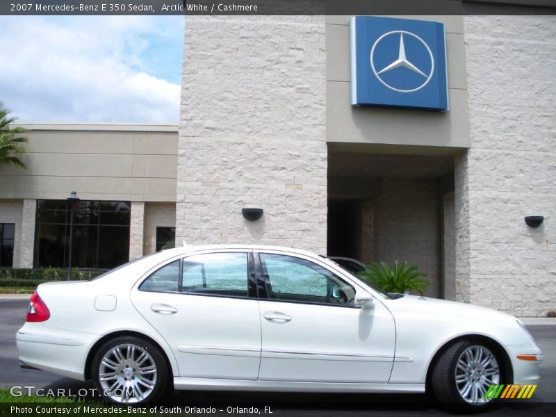 Arctic White / Cashmere 2007 Mercedes-Benz E 350 Sedan