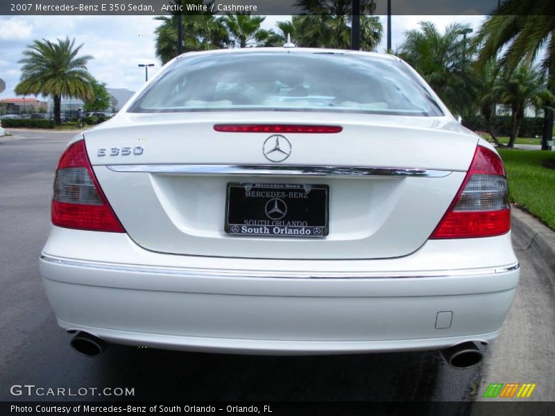 Arctic White / Cashmere 2007 Mercedes-Benz E 350 Sedan