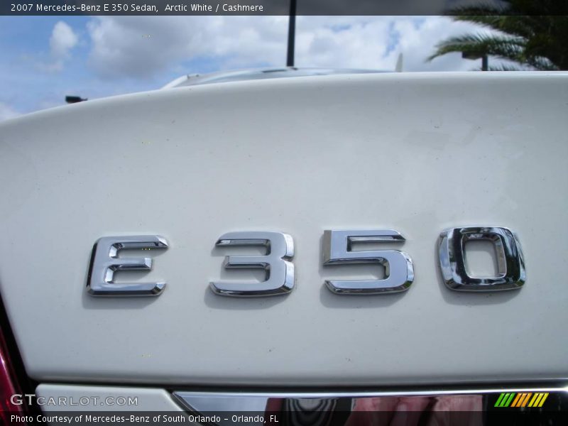 Arctic White / Cashmere 2007 Mercedes-Benz E 350 Sedan