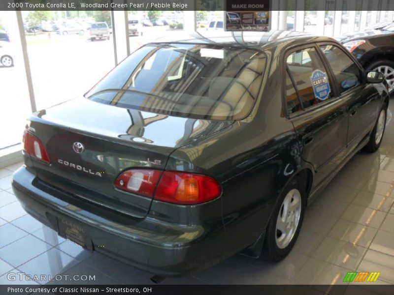 Woodland Green Pearl / Pebble Beige 2000 Toyota Corolla LE