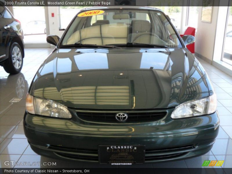 Woodland Green Pearl / Pebble Beige 2000 Toyota Corolla LE